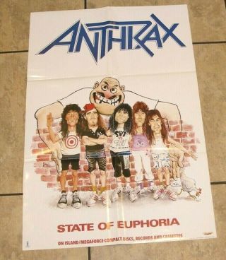 Anthrax,  State Of Euphoria - Vintage Promo Poster