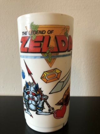 Legend Of Zelda Nintendo 1989 Vintage 16 Ounce Plastic Cup - Peter Pan Industries