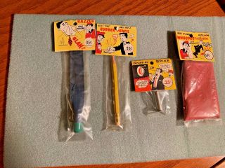 3 Vintage Fun Incorporated Rack Gags - Scare - Em Spike,  Whoopee Cushion & Pencil