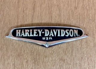 Vintage Harley Davidson Wings Shield Logo Emblem Medallion Metal Motorcycle Part