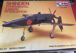 Vintage Hasegawa 1/48 Kyushu J7w1 Shinden Experimental Canard Interceptor 1189