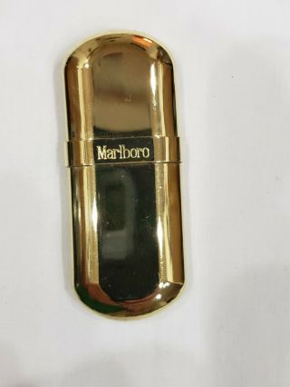 Vintage Marlboro Brass No.  6 Cigarette Lighter with Pouch VGC 2
