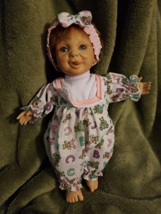 Vintage Berenguer Jc Toys 9 " Blue Eye Doll With Tongue Out