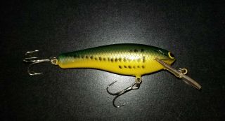 Bagley Lure Little Bass On Chartreuse Lb9 Diving Bango B 3 Db03 All Brass.