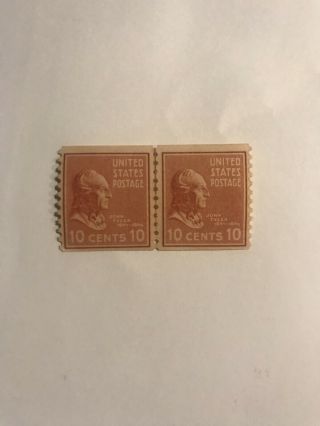 Us Stamp (l2721) Scott 847,  Nh Og,  Vintage Coil Pair