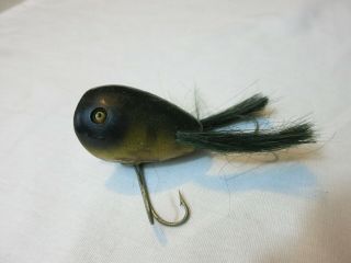 Vintage Wood Creek Chub Dingbat Fishing Lure With Glass Eye