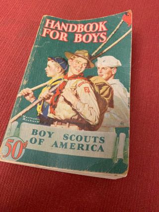 Vintage 1945 Handbook For Boys - Boy Scouts Of America Handbook