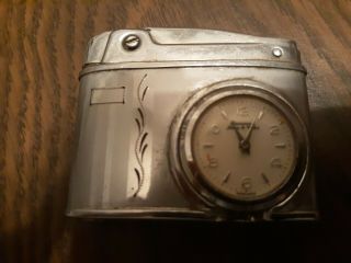 Vintage Windsor Pocket Lighter With Built Watch - Watch