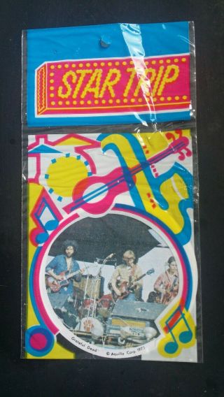 Vtg 1975 Grateful Dead Concert Iron On Patch