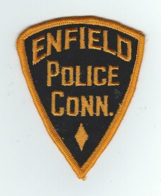 Vintage Enfield,  Connecticut Police (cheese Cloth Back) Patch
