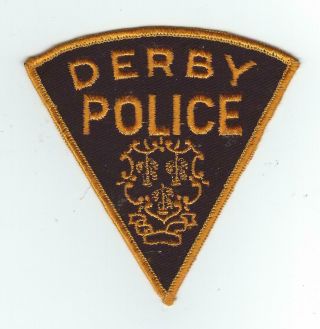 Vintage Derby,  Connecticut (cheese Cloth Back) Patch