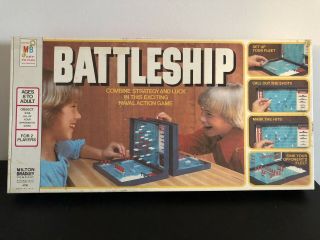 Vintage Battleship Strategy Board Game (1978) Complete W/ Box Euc
