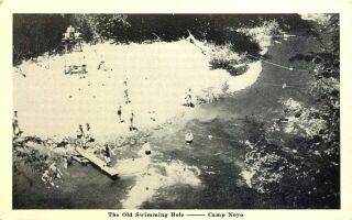 Camp Noyo,  Boy Scouts,  Swimming Hole,  Mendocino,  California,  Vintage Postcard