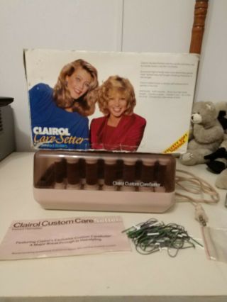 Vintage Clairol Custom Care Setter Hair Roller Curler Set Kf - 20 W/box Kindness