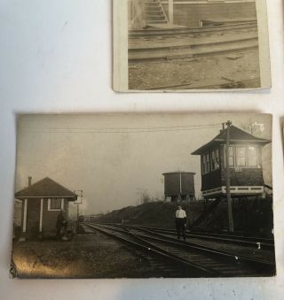 Vintage photos postcard Railroad Depot Train Rosamond,  Illinois Cal Resler Photo 5