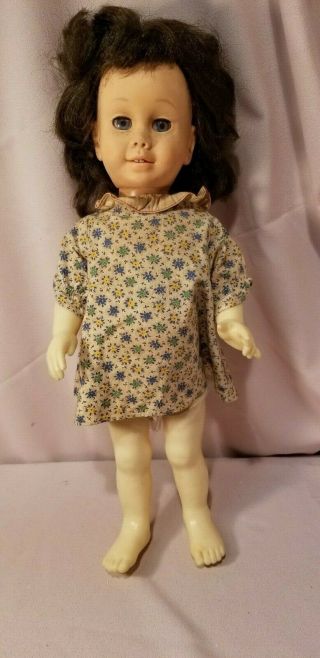 Vintage Mattel 1960 Chatty Cathy Doll Brown Hair 19 "
