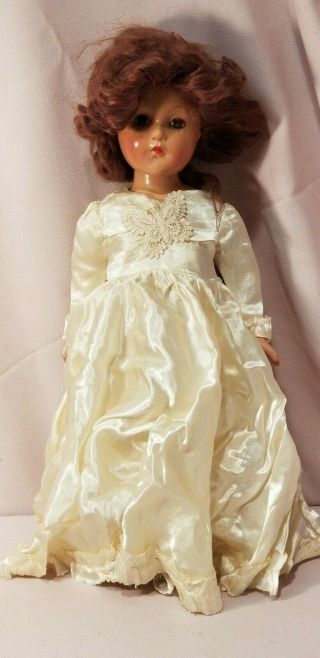 Vintage Effanbee Composition Doll 17 " With Clothes