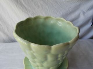 Vintage McCoy Green Pebble Flower Pot Planter 303/5 4