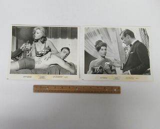 (2) Vintage 1960s (8x10) Movie Press Photos Dr.  No & Goldfinger 007 Bond Wz8057