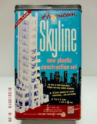 Vintage Elgo / Halsam American Skyline Construction Set No 92
