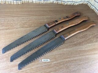 Japanese Vintage Nokogiri Pull Saw Carpentry Tool Set 3 Japan Blade 250mm Ak068