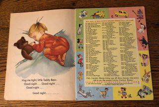 VTG MY TEDDY BEAR Eloise Wilkin 1953 Children ' s Little Golden Book 1st Ed. 4