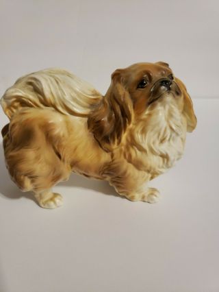 Vintage Lefton Pekingese Dog Figurine