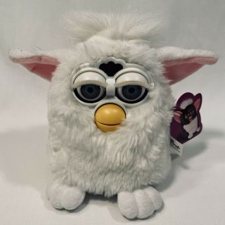 Vintage Furby Baby White Snowball 1998 Model 70 - 800 Tiger Electronics