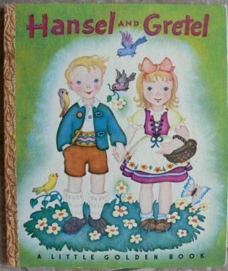 Vintage Little Golden Book Hansel And Gretel 42 Pages " D " Edition Great