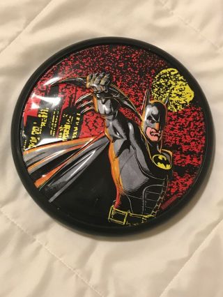 Vintage 1992 Batman Dc Comics Inc Spectra Star Flying Disc Frisbee 3d Plastic