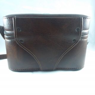 Vintage Brown Leather SLR - 1500 Camera Bag W Strap 4