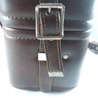 Vintage Brown Leather SLR - 1500 Camera Bag W Strap 7