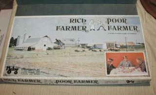 Vintage 1978 Rich Farmer Poor Farmer Board Game