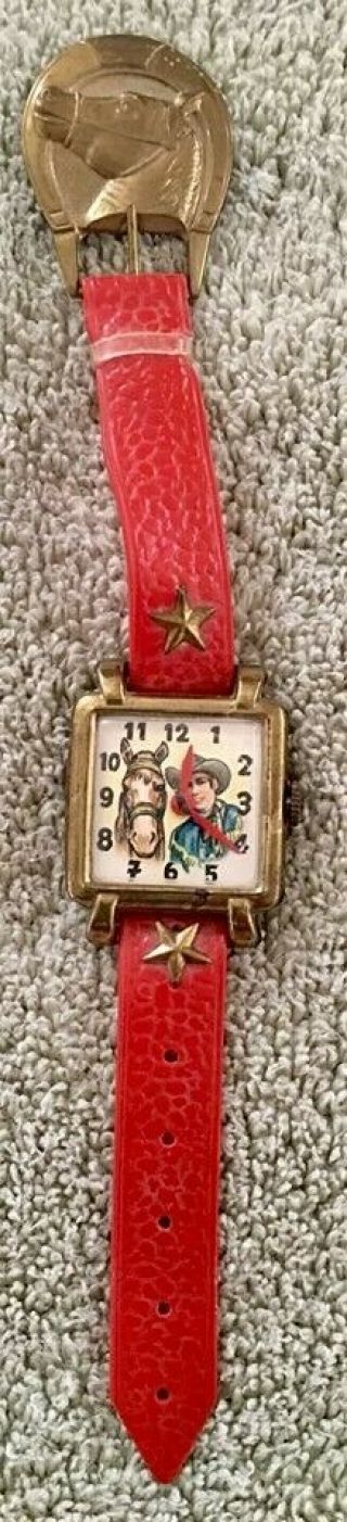 Vintage Toy Watch,  Made In Western Germany By Esco,  Roy Rogers & Trigger,  Vg