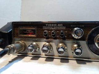 Vtg Tiger 40a CB Radio Pearce - Simpson Wood Grain 1977 Japan - VGC 2
