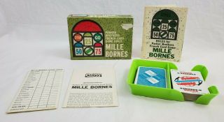 Vintage Mille Bornes French Card Game 1962 Parker Brothers Complete