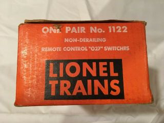 Vintage Lionel 027 1122 Remote Control Switches