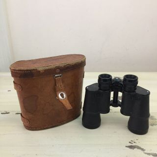 Tower Binoculars - Vtg 7x35 Coated Field 60 No 3985 Made In Japan,  Leather Case