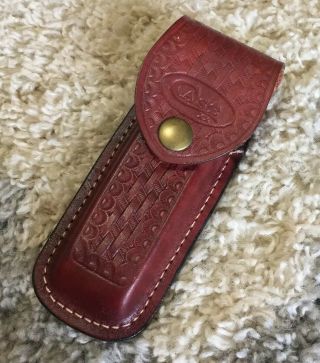 Vintage Case Xx Leather Pocket Knife Belt Loop Sheath Pouch 4”