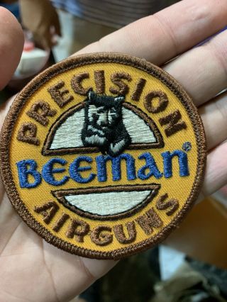 Old Stock Hard To Find Precision Beeman Airguns Patch Air Rifle With Logo