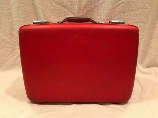 Vintage American Tourister Tiara Red Hard Sided Suitcase 24 "