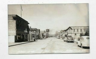 Vintage Rppc Photo Postcard Street Scene Two Harbors Mn R1588