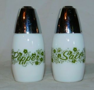 Vintage Gemco Corelle Spring Blossom Crazy Daisy Salt & Pepper Shakers