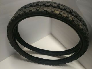 Old Mid School Vintage Bmx Haro Tires Matched Set 20x1.  70 Survivor