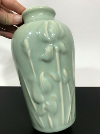Vintage Mar - Kel Celadon Green Ceramic Art Pottery Vase