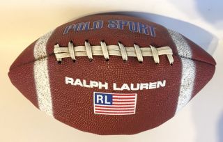 Vintage Ralph Lauren Polo Sport Football Spell Out American Flag Logo Display