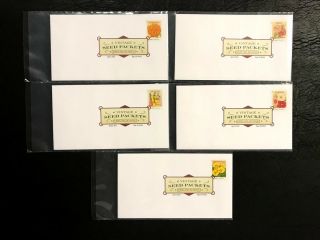4754 - 63 Fdc Forever Vintage Seed Packets Flowers 4/5/13 Oaks,  Pa;