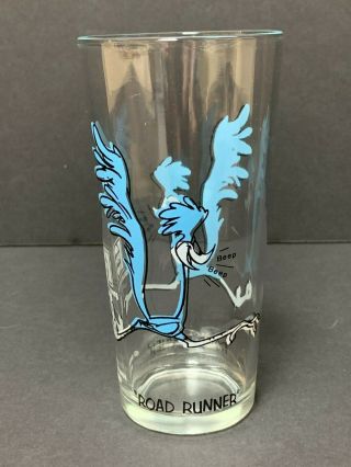 Vintage Road Runner Pepsi Drinking Glass 1973 Looney Tunes Collector Series Cup