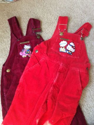 Vintage Hello Kitty Sanrio 1984 Childrens Overalls Cute Item Size 4t