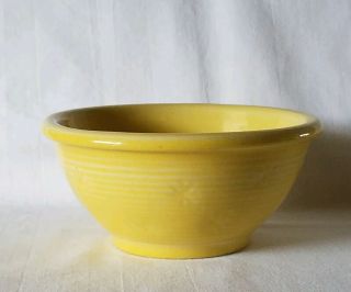 Vintage Shawnee Pottery Yellow Snowflake Small Mixing Bowl 5 " Usa 1940 